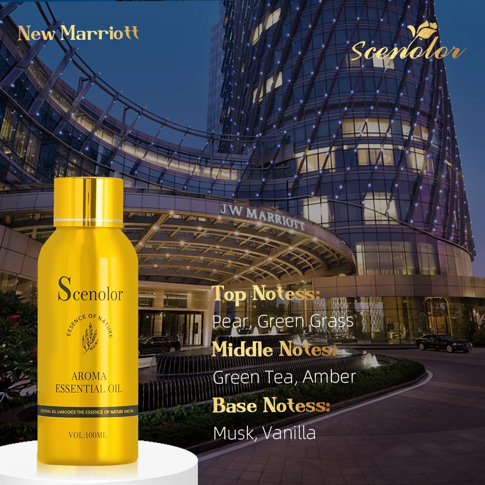 Hotel Essential Oil 100ml Pure Plant Extrat Room Fragrance Home Air Freshener Electric Aromatic Oasis Essential Oil For Diffuser