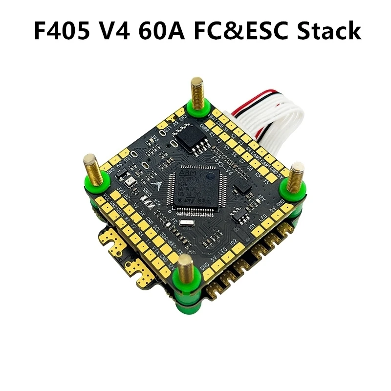 Aocoda-RC F460S F405 V4 60A FC&ESC Stack F405 Flight Controller Bluejay 60A 4-in-1 ESC 30x30 for Mark4 RC FPV Racing Drone