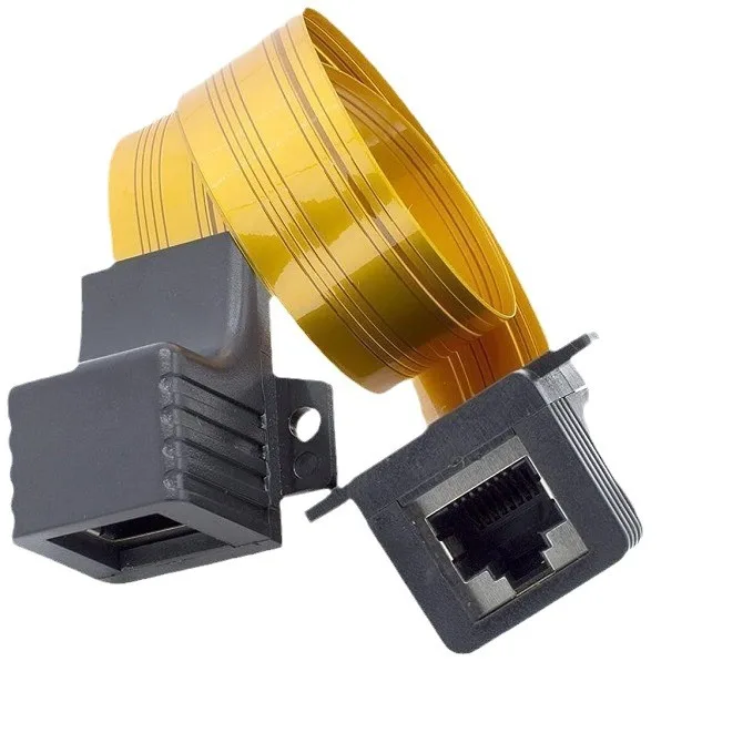 Ultra Thin RJ45 Female Jack Flat Ethernet RJ45 Jumper Cable