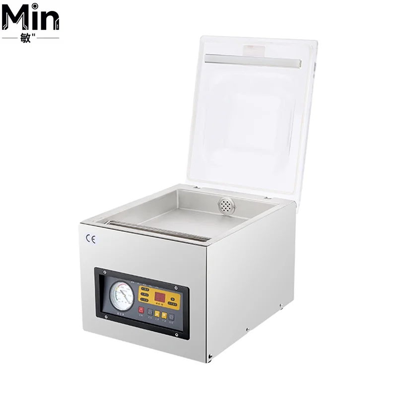 Customized Fully Automatic Large Commercial Vacuum Sealer Dry Wet Dual Use Vacuum Packaging Machine for Food Processing