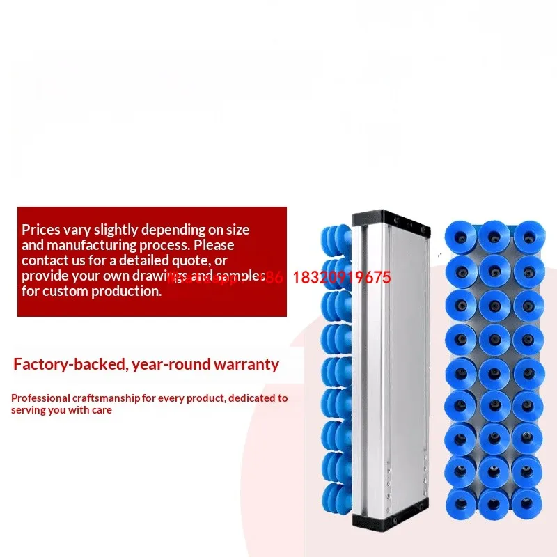 Integrated robotic heavy-duty pneumatic palletizing vacuum sponge suction cup for cartons, wooden boards, bricks and long strips