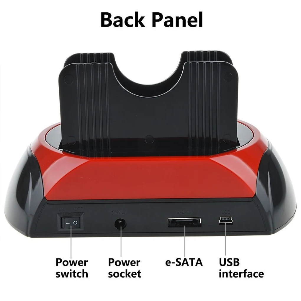 HDD Docking Station USB2.0 IDE SATA to ESTAT Hub Computer Card Reader Spare Parts Accessories Replacement for Mac OS