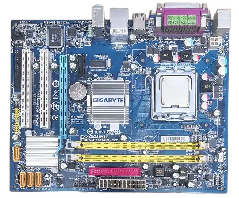 For Gigabyte GA-945GCM-S2L/S2C fully integrated full interface industrial control  motherboard GA-945GCMX-S2