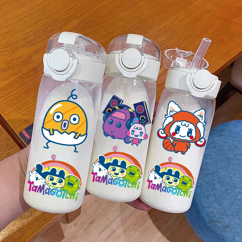 400ML-600ML Spiel Haustier Tamagotchi Mametchi Kuchipatchi Milkchi Mimitchi Momotchi Plastik Wasser Tasse Trinkflasche Schule Gourde