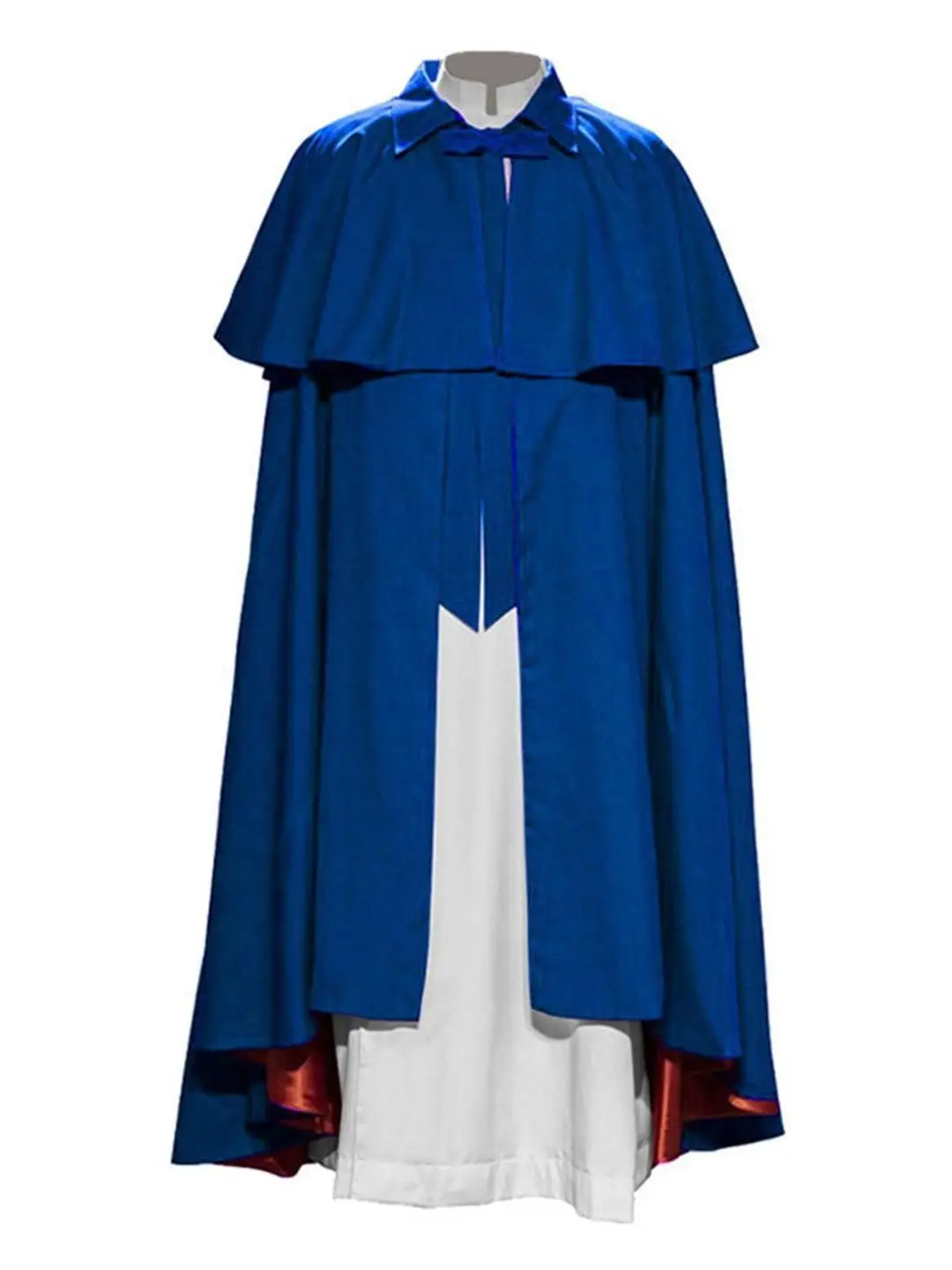 Średniowieczny strój strażnika króla, przebranie na Halloween, cosplay, renesansowy płaszcz, kaptur, poliester, kostium sceniczny