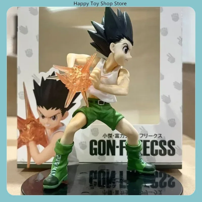 Hunter X Hunter Anime Action Figure - Gon Freecss Hisoka Kurapika Collectible Model Statue for Boys Desktop Decoration Gift