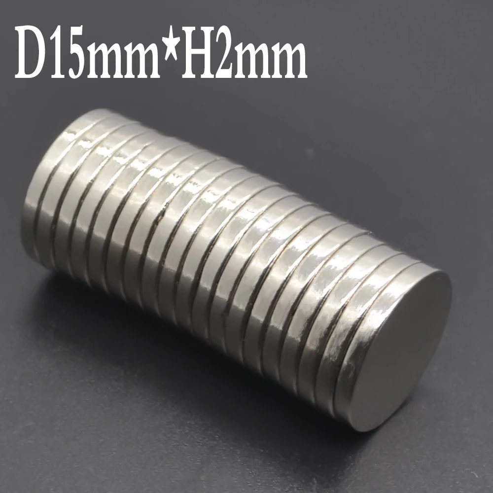 5/20/50/1000pcs 15x2 mm Super Strong Magnets 15mmx2mm Permanent Small Round Magnets 15x2mm imanes 15mm*2mm                imanes