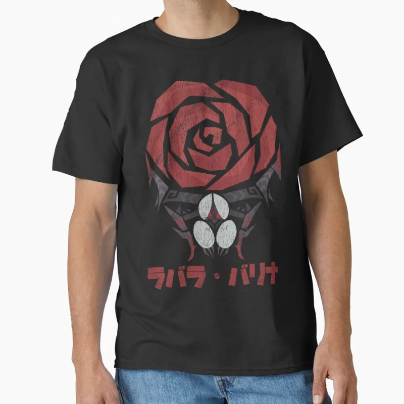 Monster Hunter Wilds Lala Barina Video games printed T Shirt for men 100% cotton large size Adult tops S-6XL mens clothing
