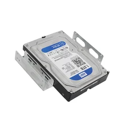 2PCS/Set 3.5 inch Universal Hard Drive Mounting Bracket Adapter for 5.25 inch Bay - 3.5 to 5.25 HDD Drive Adapter Bracket