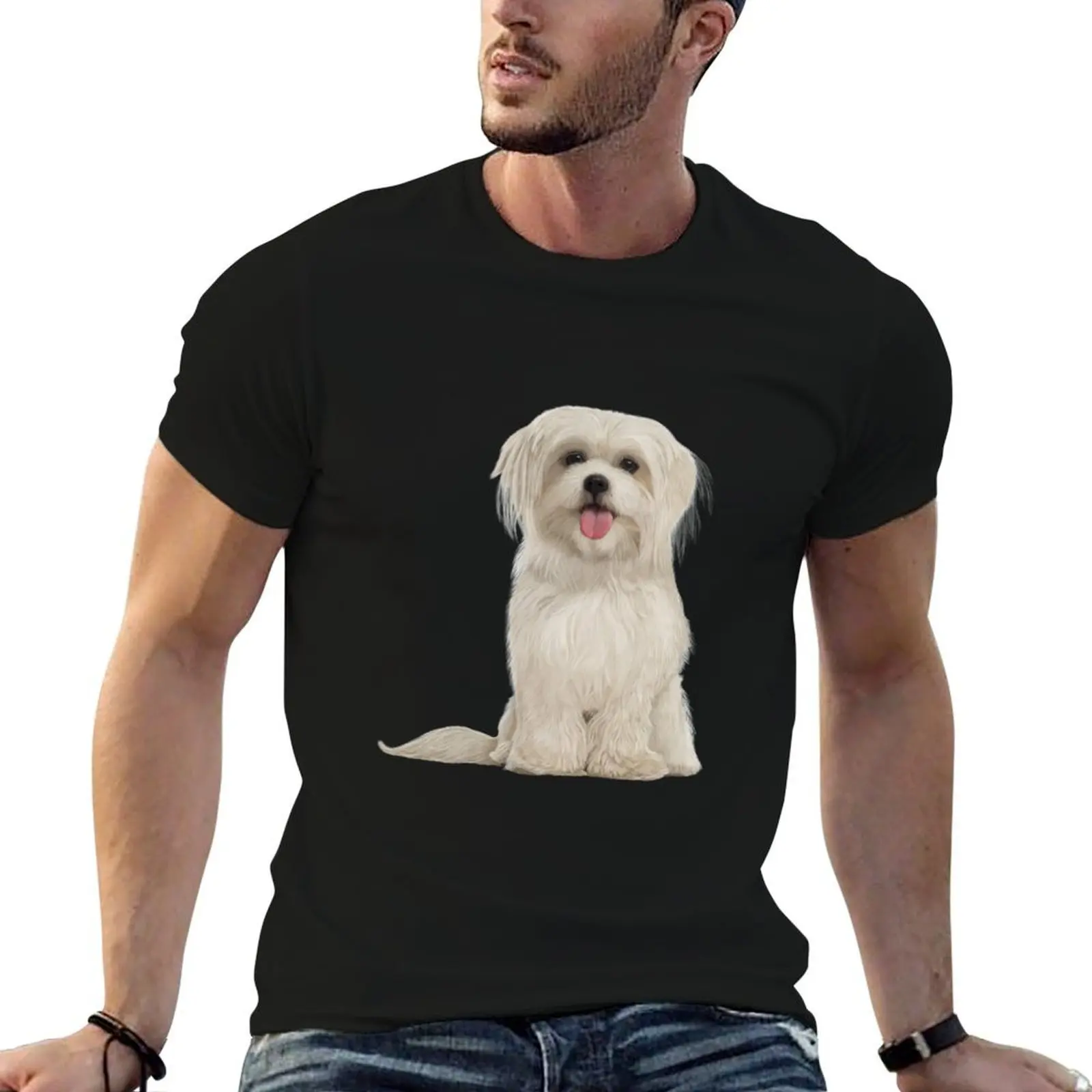 

Havanese puppy T-Shirt t shirts for man graphic funny anime tshirt t shirt personalised T-shirt