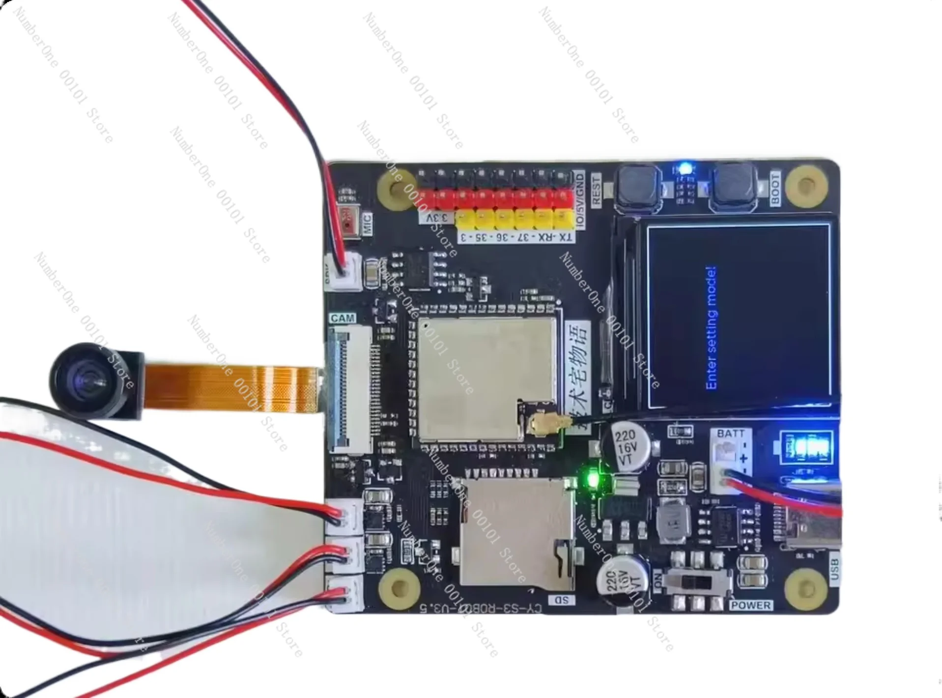 Picture 3: Track Bar Open Source Material WIFI Video Vision Programmable Robot Educational Robot Kit Android App SDK Repair Car