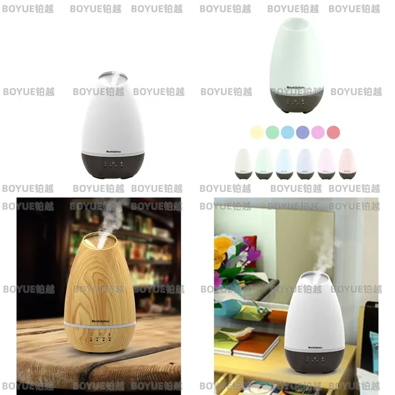 Aromatherapy Diffuser Desktop Humidifier Decorative Air Mist Maker Essential Oil Vaporizer for Home Office Bedroom Quiet