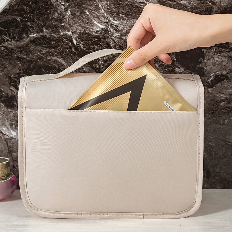 Multifunctional travel hook wash bag cosmetics storage bag image 2