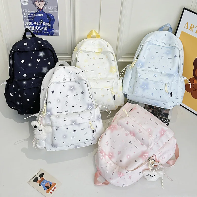 Japanese StyleinsSimple Style Small Backpack for Students, Middle School and College Students, Lightweight Double Shoulder Bag,