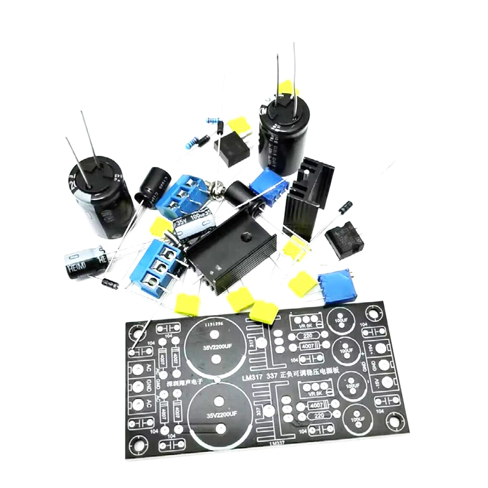 AC TO DC LM317 LM337 Voltage Regulator Filter Power Supply Positive Negative Adjustable 5V 12V 15V 18V 24V Audio Front ear amp