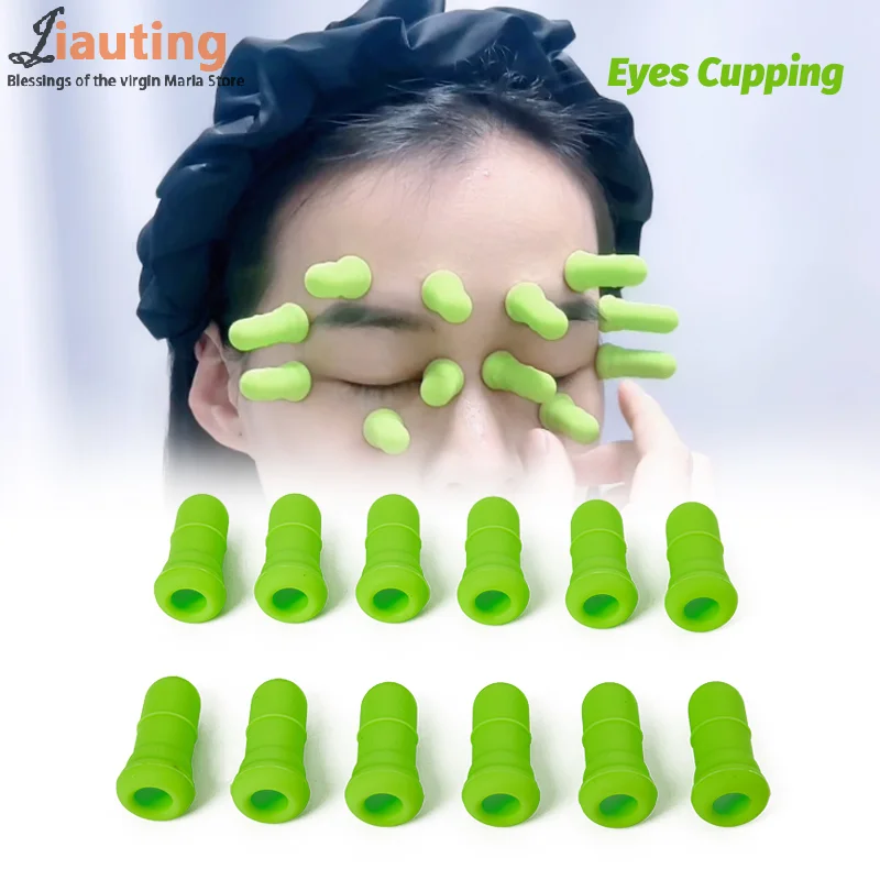 

Silicone Vacuum Cupping Massage Jar Anti Cellulite Massage Facial Suction Cups Face Neck Lift Skin Scraping Gua Sha Anti Wrinkle