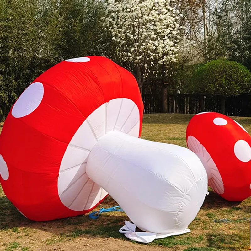 

Надувные грибы, рекламные украшения для мероприятий на открытом воздухе, светящиеся надувные грибы, с вентилятором.