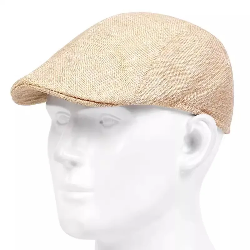 Mens Solid Casette Caps Spring and Summer Outdoor Casual Golf Hats Street Trend Hat image 5