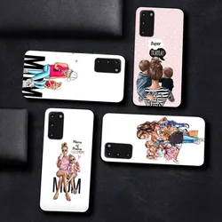 Super Mom Baby Girl Boy Phone Case For Samsung S 9 10 20 21 22 23 30 23 24 plus lite Ultra FE S10lite Fundas