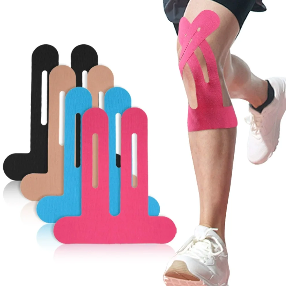 

5x кинезиологическая лента на коленях, спортивная повязка, спортивная обертка, самоклеящаяся эластичная повязка, коленная лента, обеспечивающая поддержку, защита суставов