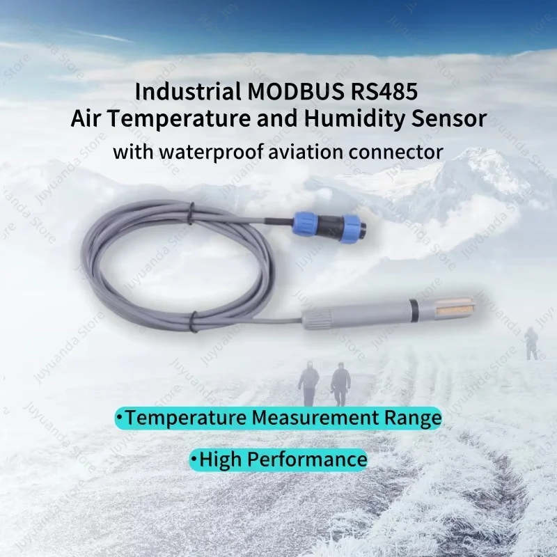 Industrial MODBUS RS485 Air Temperature and Humidity Sensor with Waterproof Aviation Connector for Measurement