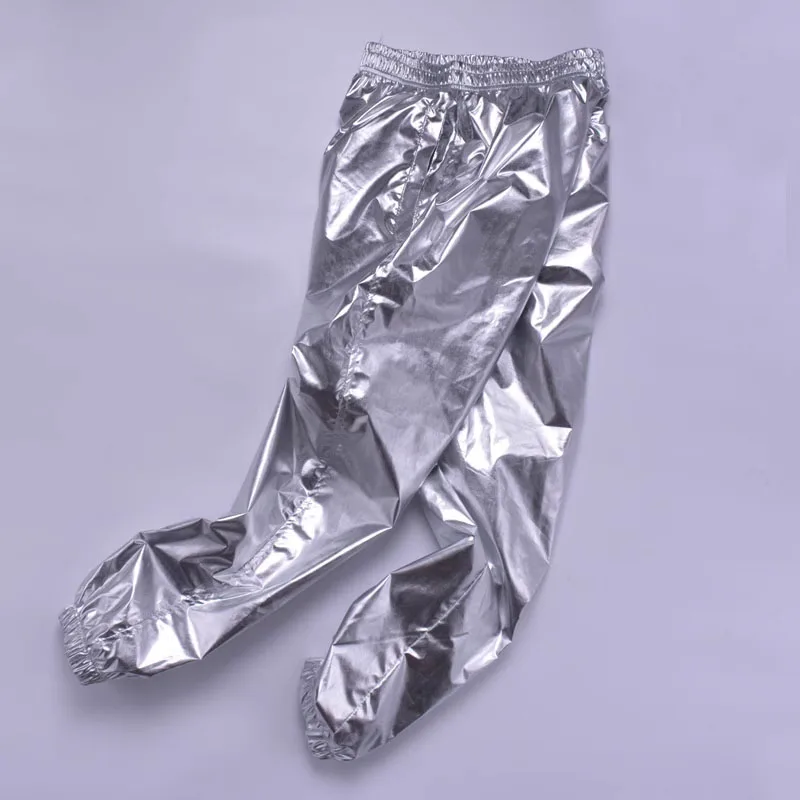 

Thicken Loose Men's Pants Male Shiny Metallic Fleece Pants Warm Velvet Jogger Sweatpant Jazz Hip Hop Dance Trousers Plus Size