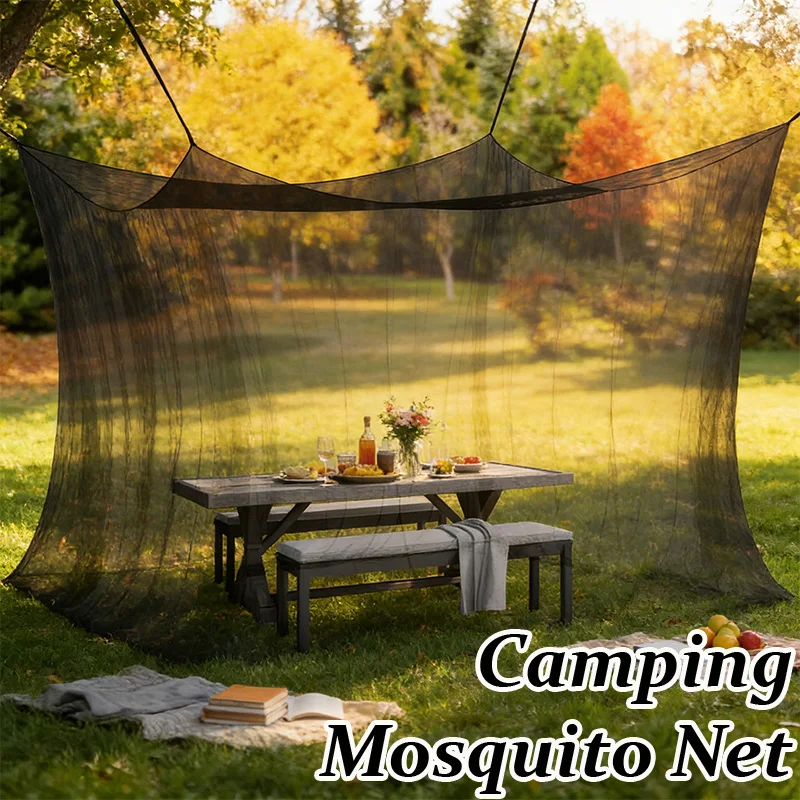 1PC Portable Large Mosquito Net Tent Outdoor Camping Patio Gazebo Anti-Mosquito Insect Proof Mesh Shelter For Garden Backyard
