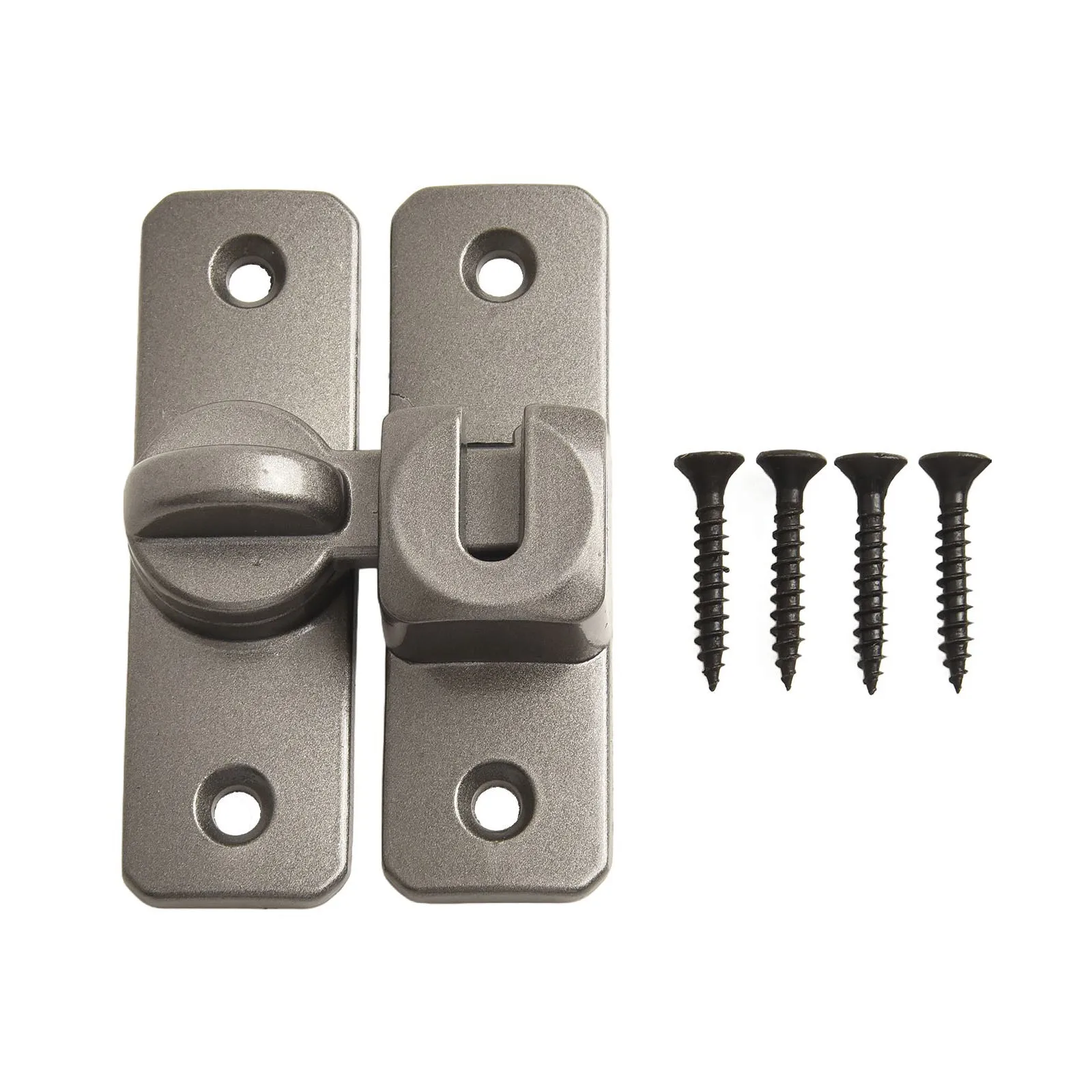 1 шт., 80x25x4 мм, защелка для раздвижной двери, домашняя безопасность, цинковый сплав 90/180 градусов, легко устанавливается, фурнитура для раздвижных дверей, дверные болты