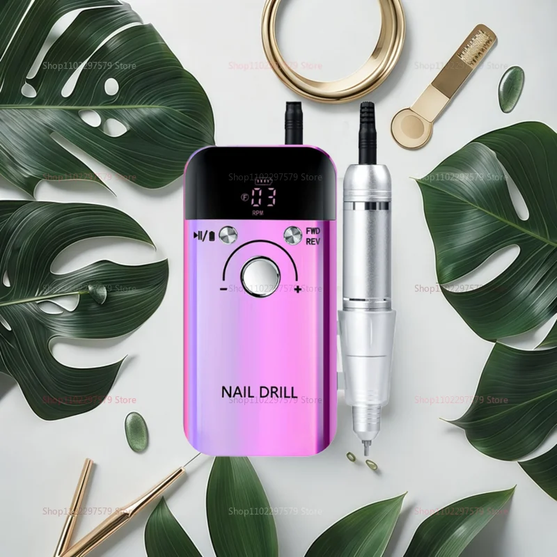 Smerigliatrice per unghie lucidatrice per unghie rimozione e decompressione lucidatura della pelle utensile per unghie potenza di stoccaggio avanti e indietro ad alta velocità