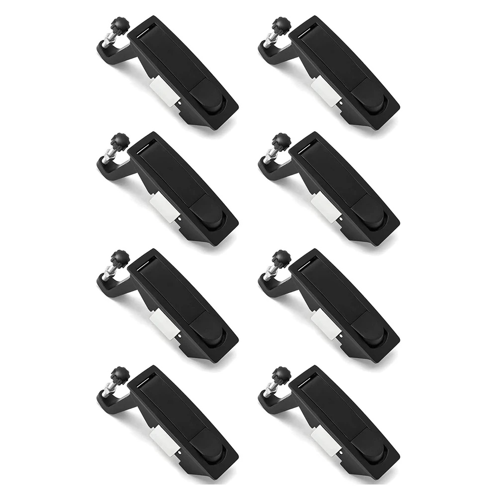 

ABVA-8Pcs Compression Latch Lock Zinc Alloy Flush Lever Latch Adjustable Grip Range 0.04 Inch-0.94 Inch