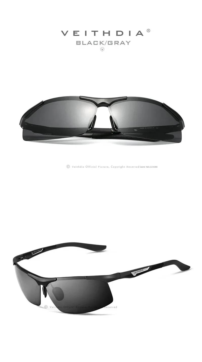 Veithdia aluminium herren sonnenbrille polarisiert uv400 linse männliche spiegel brille sport radfahren outdoor brillen zubehör 6562 – Detail 13