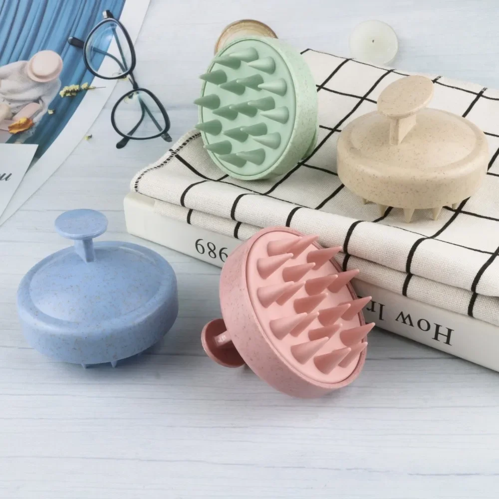 Silicone Shampoo Brush Clean Head Scalp Massage Comb Wet and Dry Dual Use Hair Washing Comb Body Massage Brush Bath Shower Brush