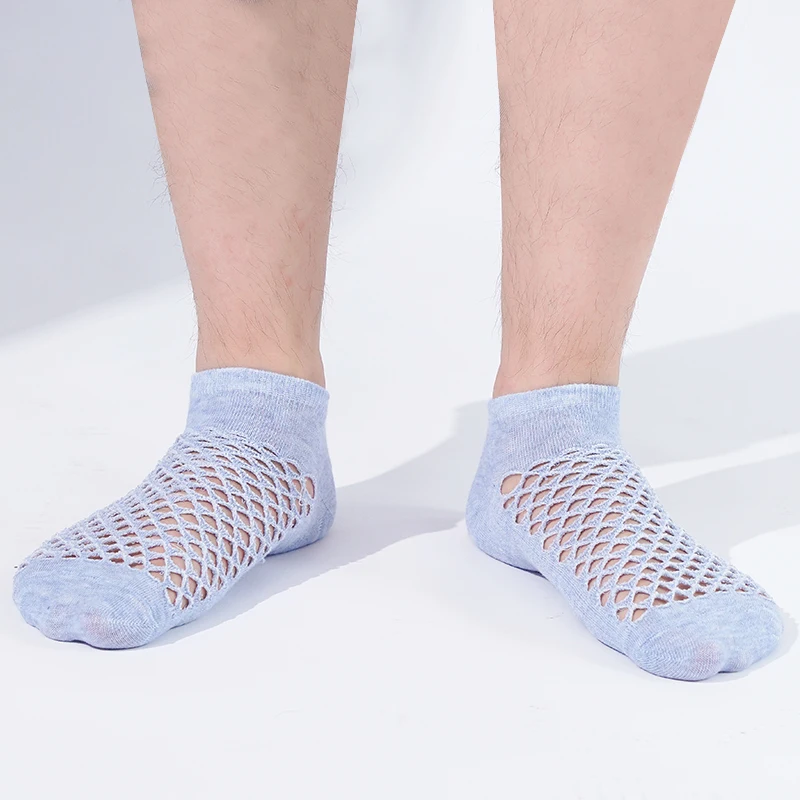 3 paare/los Männer Frühling Sommer Knöchel Höhle Socken atmungsaktiv lässig weich dünn niedrig geschnitten kurze Mesh glücklich lustige Socke