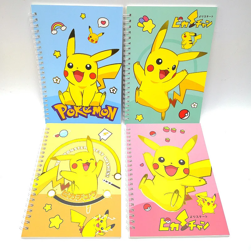 criativo pokemon memo pad bobina notepad kawaii notebook papelaria planejador de etiquetas sticker post material escolar pikachu pcs por lote 01