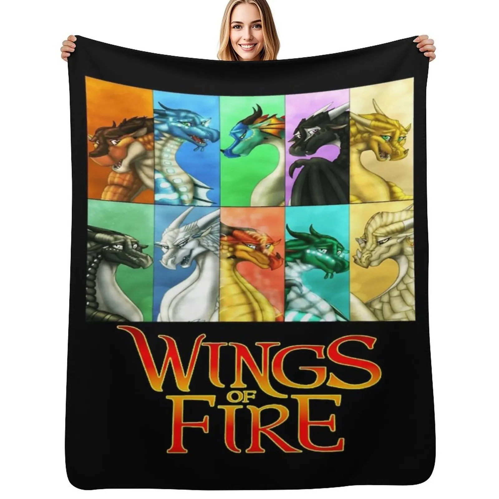 

Wings Of Fire - All Together Throw Blanket Stuffeds valentine gift ideas Blankets