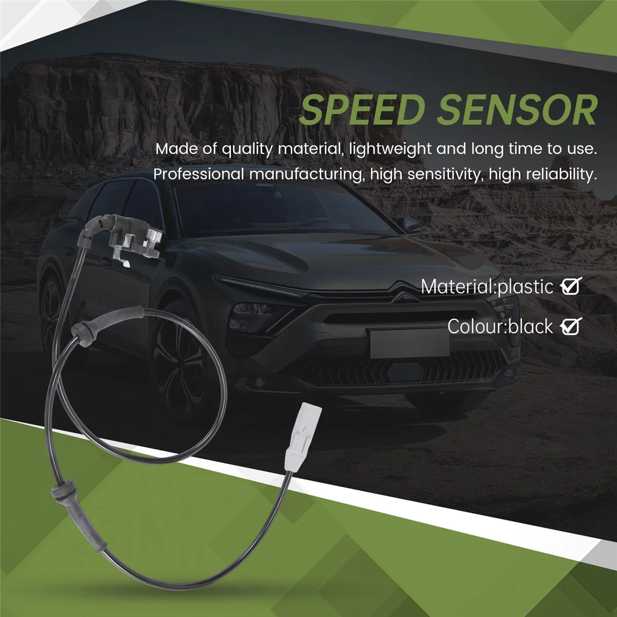 Sensor de velocidad para rueda trasera ABS 4545L0, para 408 C4 DS4 2008-2017
