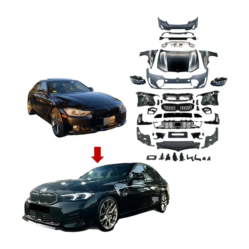 

For 3series F30 F35 2013-2019 Upgrade to G20 F80 2023 LCI M-tech M-sport Style Bodykit Front and Rear Bumper