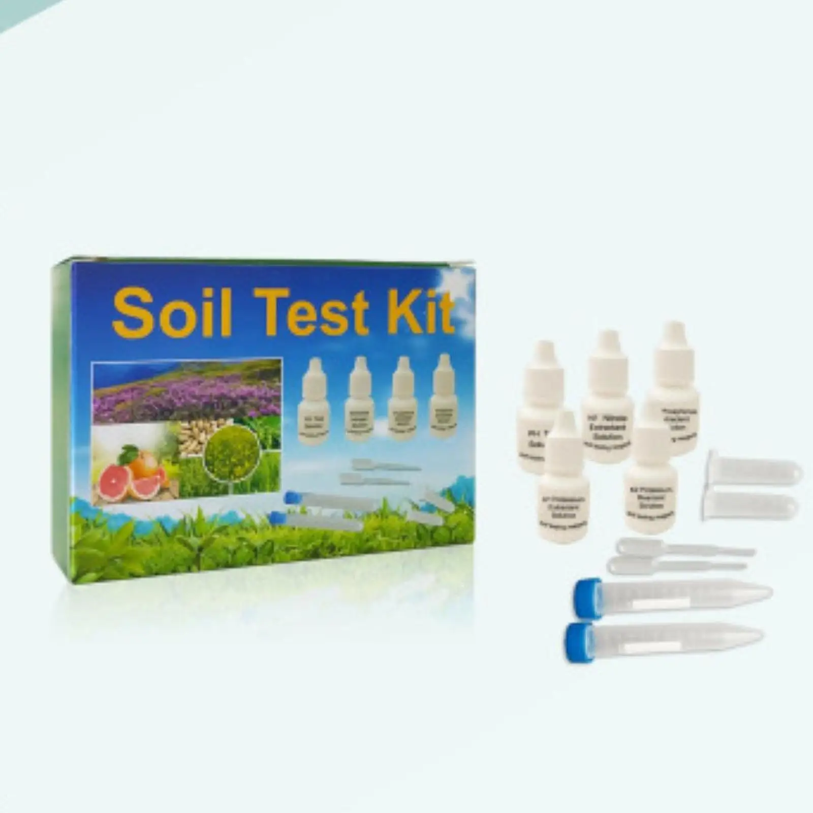 Soil Test Kit Easy to Use Results in Seconds Quickly PH Testing Tester for Yard Farm Vegetables Outdoor Indoor Garden