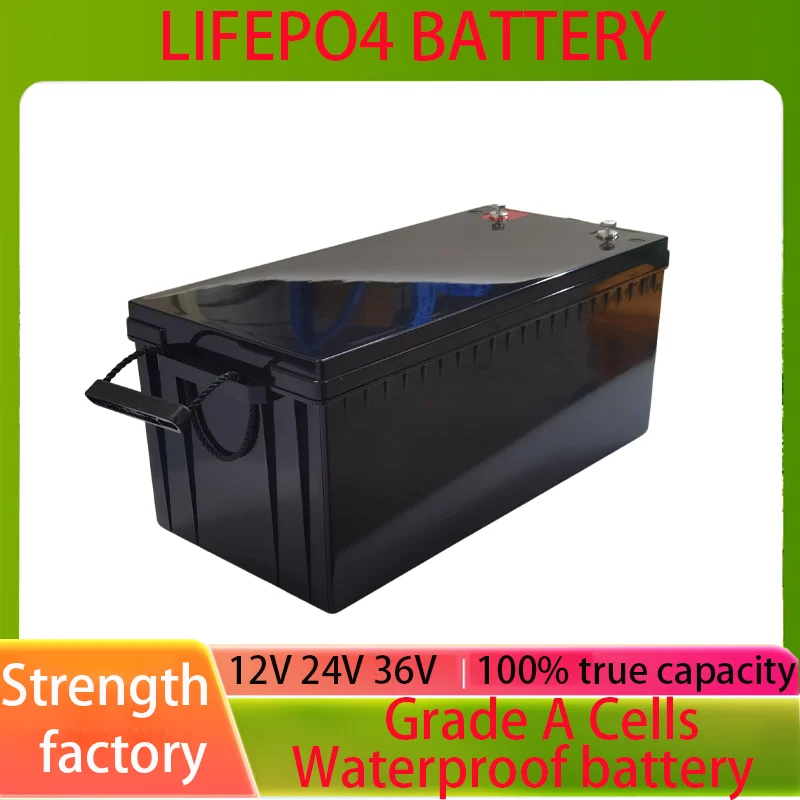 

12V24V36v аккумулятор 100ah Lifepo4 аккумулятор 300AH солнечный мотор для автофургона лодка открытый аккумулятор для хранения энергии мотор резервная батарея 200AH