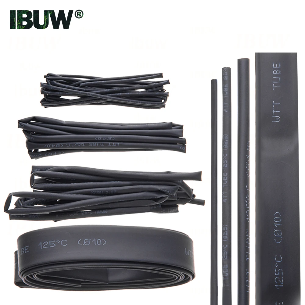1mm-10mm  2mm 3mm 4mm Black Heat Shrink Tubing Component PCB IC Pin Insulation Protective Sleeve 7mm 8mm 10mm 1.5mm 1mm 