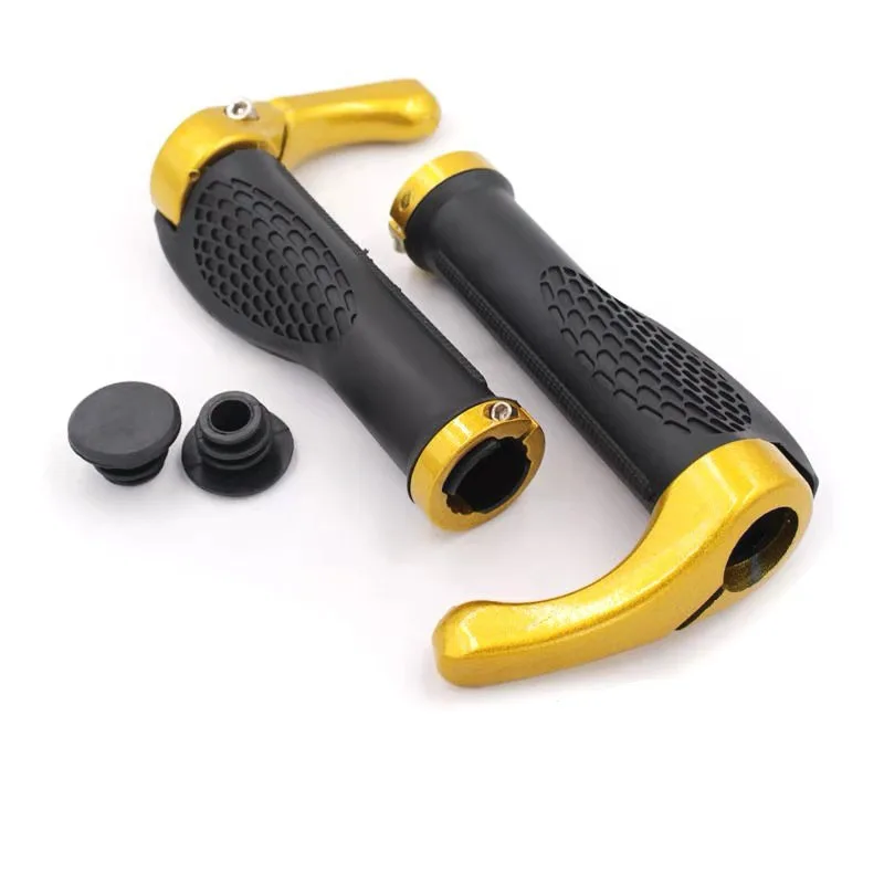1 Satz bunte Aluminium legierung Material Mountainbike Fleisch ball verriegeln die Hülse mit Schraubstock Horn Griff Ärmel Fahrrad ausrüstung – Detail 8