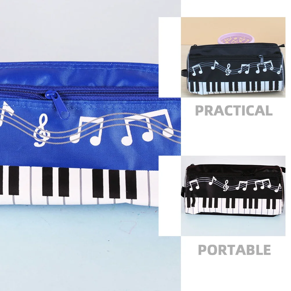 3 قطع حقيبة أقلام رصاص أنيقة وبسيطة مقاومة للاهتراء وخفيفة الوزن ذات سعة كبيرة منظم أقلام للطلاب والاستخدام المكتبي