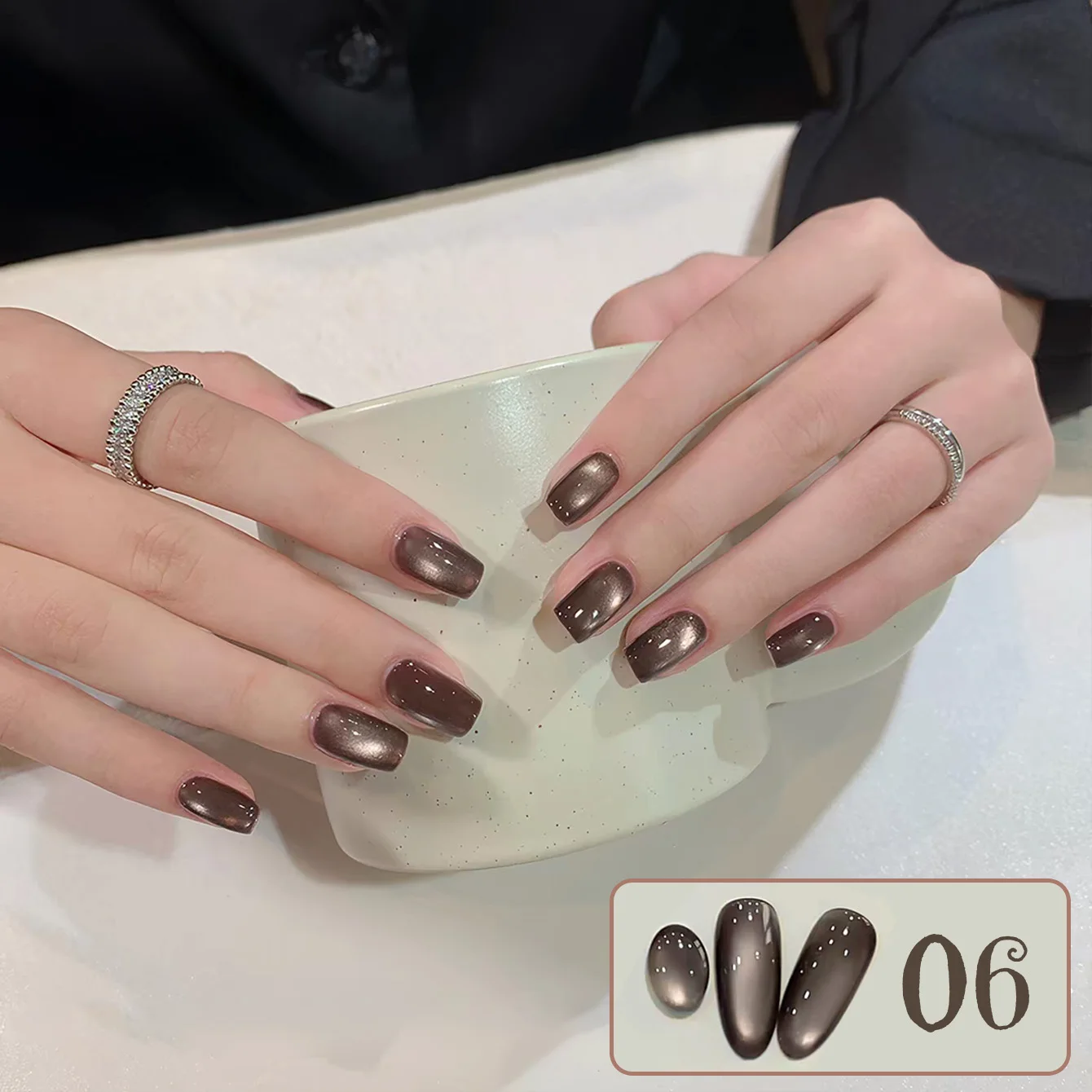 WS 1-9 Stück Herbst Tracking Cat Eye Gel Nagellack 2026 Braun Nagel Maillard Glasperlen Nagellack Herbstnägel – Detail 17
