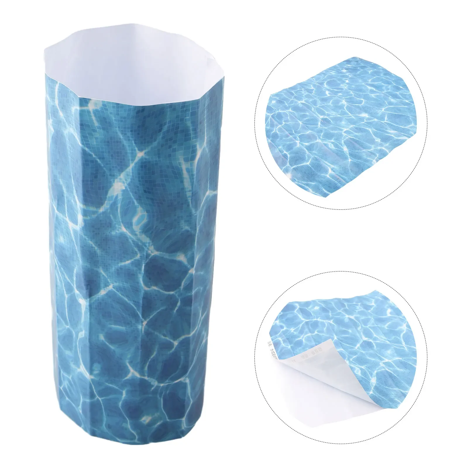 1 Stück Ripple Water Effect River Diorama Scenery, DIY Model Railway Layout, Simulation Water Pattern Paper, 28x21cm Size