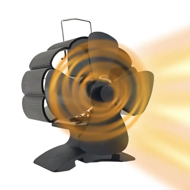 

652F Вентилятор для дровяной печи Камины Вентилятор для дровяной печи Тепловой вентилятор Аксессуары для дровяной печи теплого