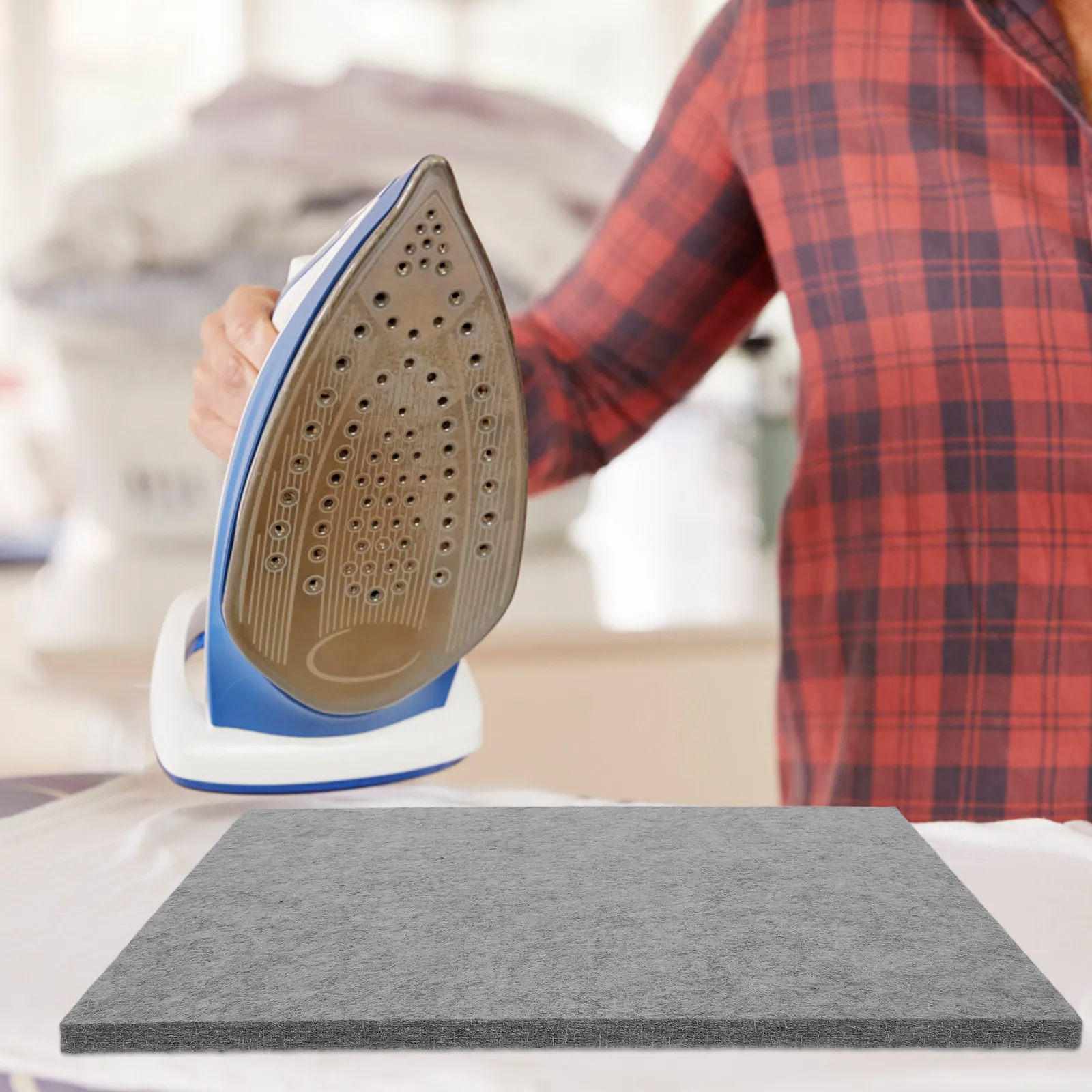 

2Pcs Thick Felt Pad Board 35x25cm Light Gray Acoustic Soundproofing Heat Resistant Ironing Mat Sewing Craft Leathercraft Desk