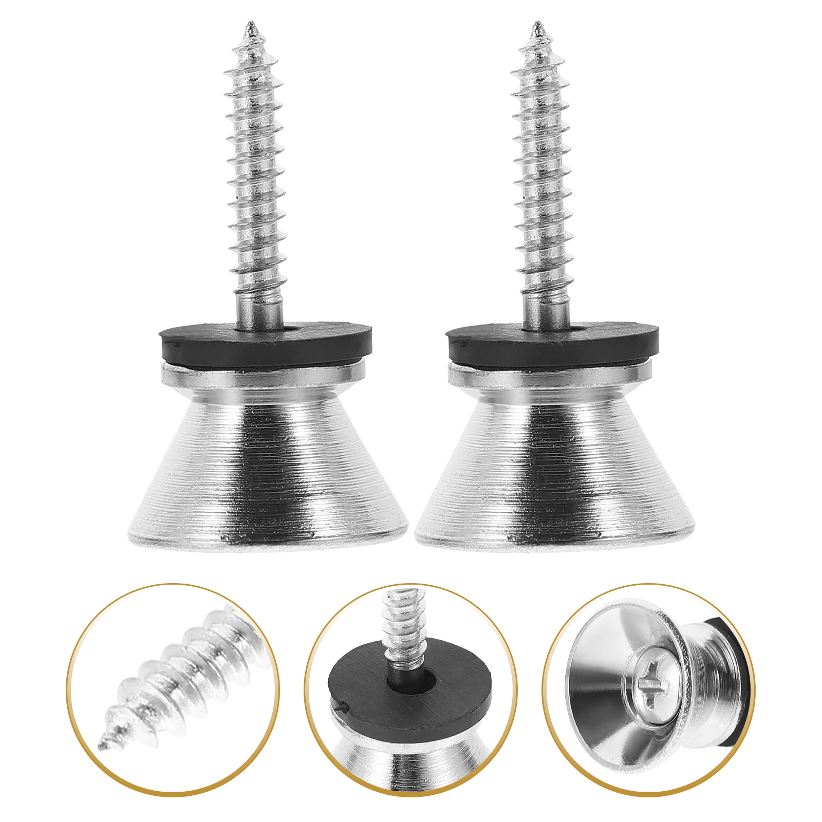 

2pcs Guitar Strap Locks Metal Nail for Electric Bass Anti off Buckle Random Color Pair Guitar Accessory Anti Strap