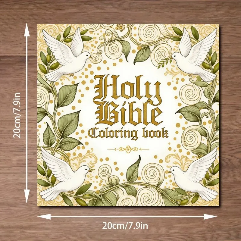 Libro para Colorear de la Biblia para Adultos y Niños, Libros para Colorear, Kits de Arte y Manualidades para Relajación