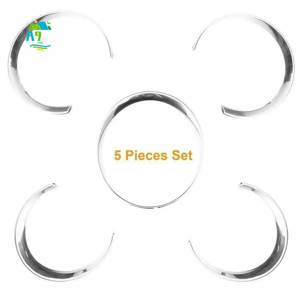 A09E-For-Porsche Cayenne 958 2011-2018 Silver Car Dashboard Meter Ring Covers Trim Interior Decoration