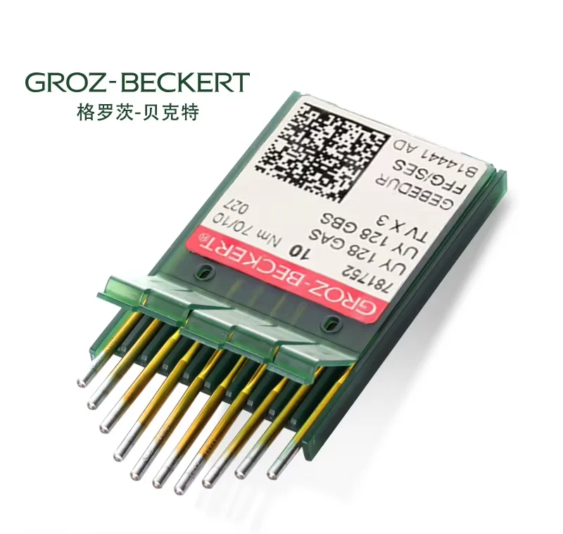 GROZ BECKERT 100PCS UY128 Titanium Gold Double Needle Sewing Machine Needles Button Hole Machine Needle Knotting Machine Needles